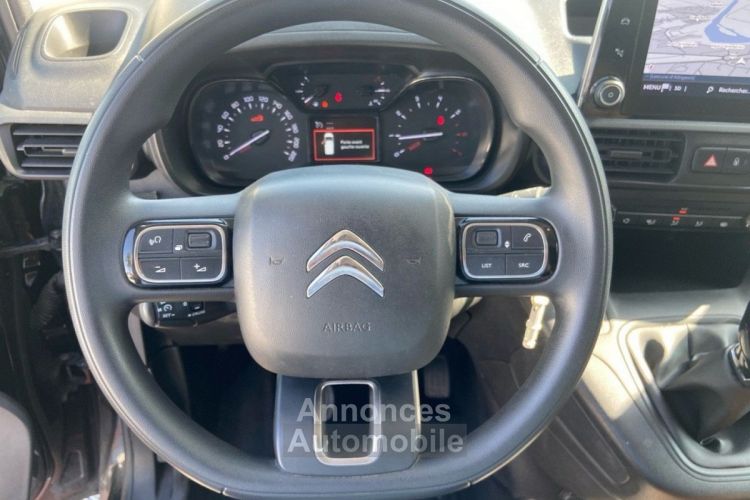 Citroen Berlingo FOURGON BlueHDi 100 DRIVER GPS Caméra Bois Radars - <small></small> 16.980 € <small>TTC</small> - #29