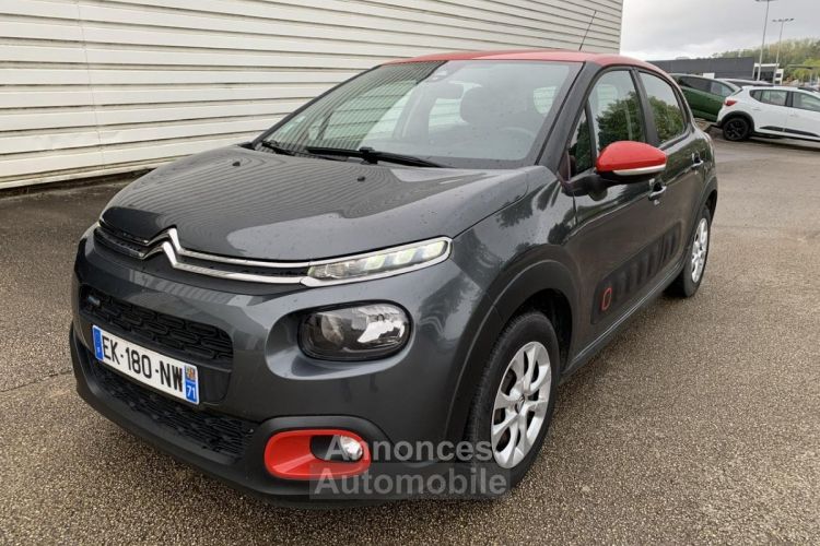 Citroen C3 1.2 82CH FEEL GRIS SHARK - <small></small> 9.390 € <small>TTC</small> - #1