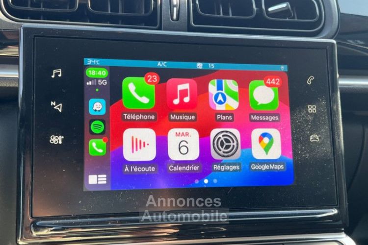 Citroen C3 1.5 HDI 100 CH 1ERE MAIN CARPLAY TEL REGULATEUR - <small></small> 10.990 € <small></small> - #8