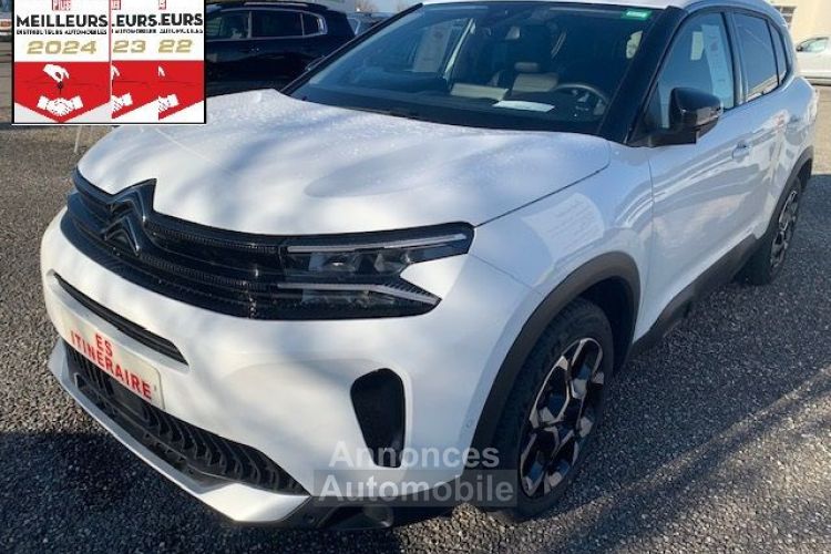 Citroen C5 Aircross PLUS Hybrid 136 e-dcs6 + 23.500 km BLANC sièges chauffants sellerie alcantara cuir jantes alu 18 et pneus 4 saisons - <small></small> 25.990 € <small>TTC</small> - #1