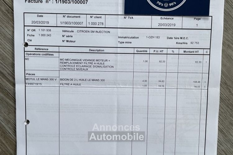Citroen SM - <small></small> 56.900 € <small>TTC</small> - #78
