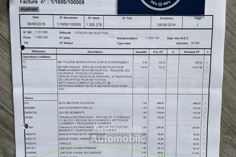 Citroen SM - <small></small> 56.900 € <small>TTC</small> - #81