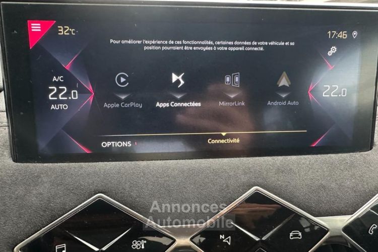 DS DS 3 CROSSBACK 1.2 PURETECH 130 PERFORMANCE LINE PLUS 1 ERE MAIN ( CAMÉRA DE RECUL 360, CARPLAY ) - <small></small> 15.990 € <small>TTC</small> - #15