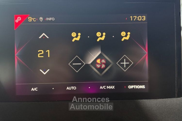 DS DS 3 DS3 CROSSBACK 100ch BVM6 Performance Line Démarrage sans clé Caméra 360° Apple CarPlay Courroie OK - <small></small> 14.990 € <small>TTC</small> - #17