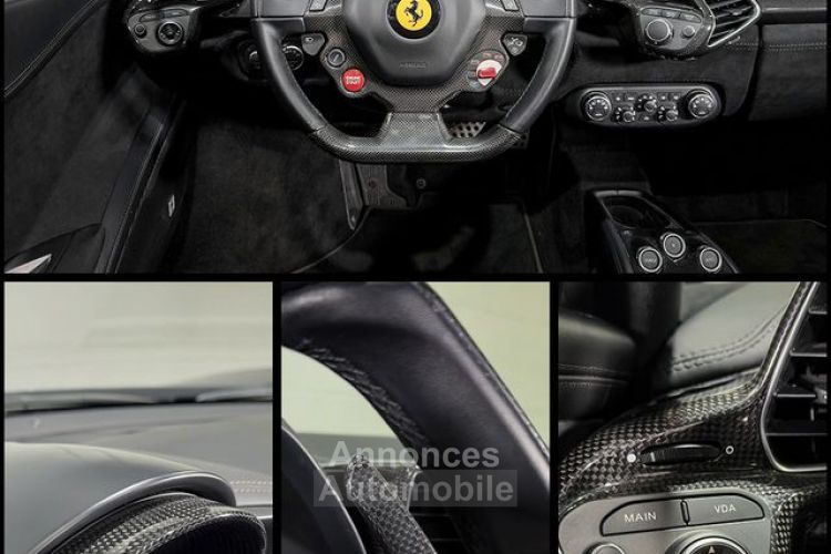 Ferrari 458 Spider 4.5 V8 570 – 1°Main Française Carbone Baquets Lift LEDs JBL 1498EMOIS - <small></small> 239.900 € <small>TTC</small> - #9