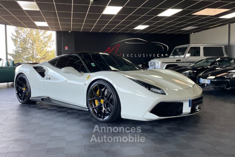 Ferrari 488 GTB - Origine France POZZI - Sièges Racing - Pack Carbone Extérieur Et Intérieur - Jupes Latérales Et Becquet AR Carbone Novitec - Gar. 12 Mois - <small></small> 219.900 € <small>TTC</small> - #4