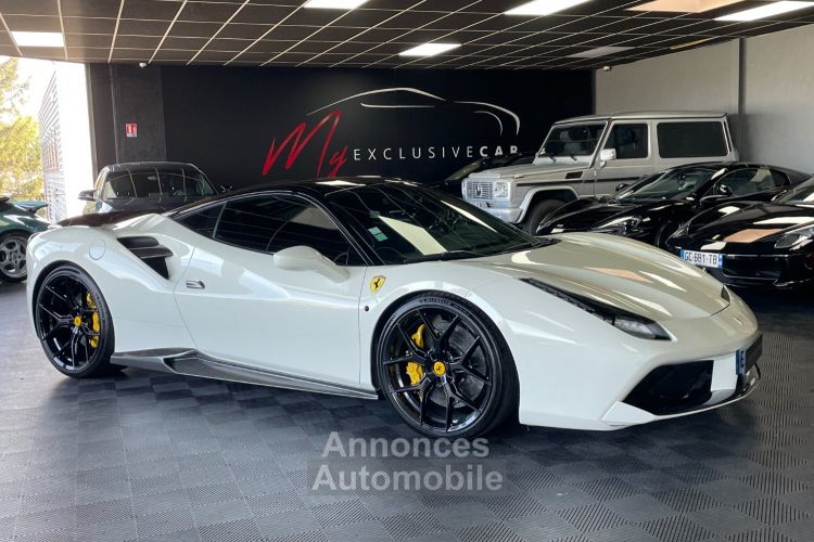 Ferrari 488 GTB - Origine France POZZI - Sièges Racing - Pack Carbone Extérieur Et Intérieur - Jupes Latérales Et Becquet AR Carbone Novitec - Gar. 12 Mois - <small></small> 219.900 € <small>TTC</small> - #5