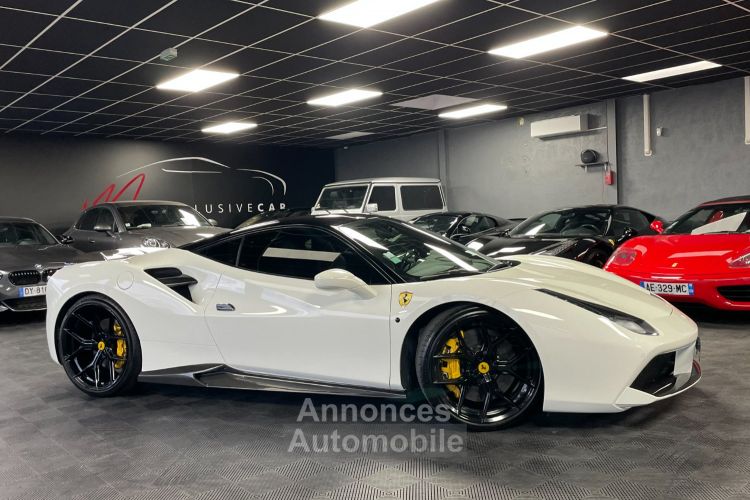 Ferrari 488 GTB - Origine France POZZI - Sièges Racing - Pack Carbone Extérieur Et Intérieur - Jupes Latérales Et Becquet AR Carbone Novitec - Gar. 12 Mois - <small></small> 219.900 € <small>TTC</small> - #7