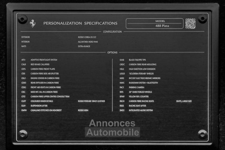 Ferrari 488 Pista - <small></small> 434.900 € <small>TTC</small> - #17