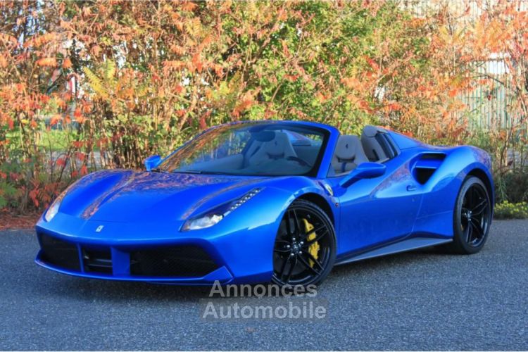 Ferrari 488 Spider | LLD 2290e-Mois BLU CORSA TORTORA CARBON LIFT - <small></small> 247.900 € <small>TTC</small> - #1