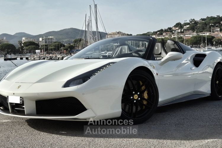 Ferrari 488 Spider MAGNIFIQUE FERRARI 488 SPIDER 3.9 T V8 670ch PLUS DE 70Ke D'OPTIONS JBL LIFT CARBONE INT + EXT ECHAP. FULL IPE LED DISPLAY CAMERA AVANT ET ARRIERE RAC - <small></small> 249.990 € <small>TTC</small> - #6