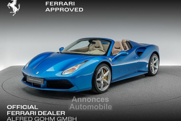 Ferrari 488 Spider V8 3.9 670 ch  Carbon Céramic * 1èreM * JBL * entretien Ferrari de 7 ans jusqu'au 04/20256 ° Garantie Ferrari Approved 21 mois Reconductible - <small></small> 265.990 € <small></small> - #1