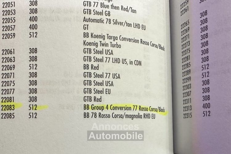 Ferrari 512 - Prix sur Demande - #43
