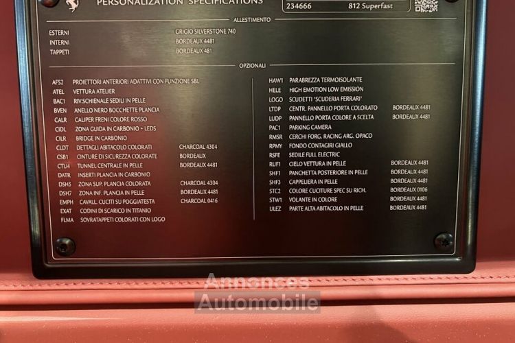 Ferrari 812 Superfast 6.5 V12 800CH - <small></small> 319.900 € <small>TTC</small> - #35