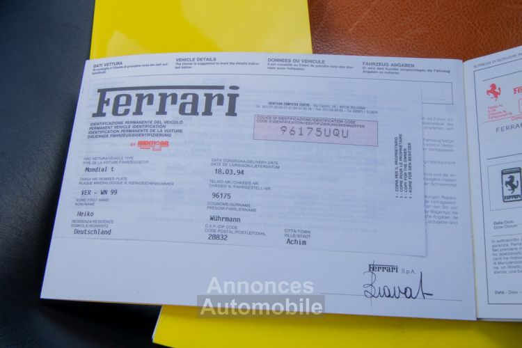 Ferrari Mondial T Coupé 3.4 V8 Semi-Automatisch - 24.322 KM - UNIEK - NIEUWSTAAT - HISTORIEK - <small></small> 54.999 € <small>TTC</small> - #41