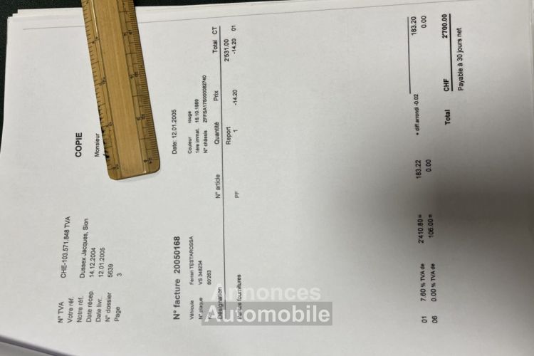 Ferrari Testarossa - <small></small> 149.500 € <small>TTC</small> - #110