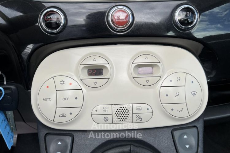 Fiat 500 0.9i TwinAir - 105 S&S Club + Clim + Radar AR - <small></small> 9.990 € <small>TTC</small> - #18