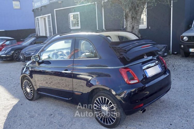 Fiat 500 0.9i TwinAir - 85 S&S - BV Dualogic 2017 C CABRIOLET Riva Volant bois PHASE 2 - <small></small> 15.990 € <small>TTC</small> - #5