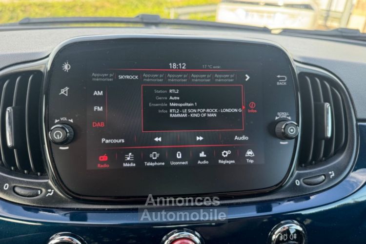 Fiat 500 1.0 Hybrid 70 JA 15 Radar Anti-Brouillard Coques Chrome - <small></small> 14.250 € <small>TTC</small> - #18