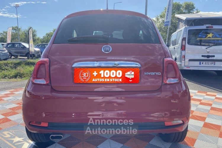 Fiat 500 1.0 Hybrid 70 JA 15 Radar Anti-Brouillard Coques Chrome - <small></small> 14.350 € <small>TTC</small> - #6