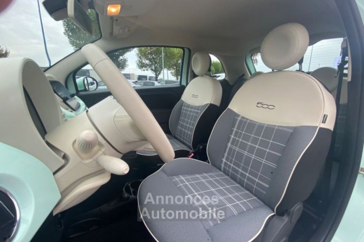 Fiat 500 1.2 69 LOUNGE Uconnect Radar Recul Pack Visibilité - <small></small> 9.980 € <small>TTC</small> - #11