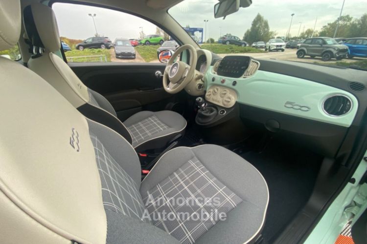 Fiat 500 1.2 69 LOUNGE Uconnect Radar Recul Pack Visibilité - <small></small> 9.980 € <small>TTC</small> - #15