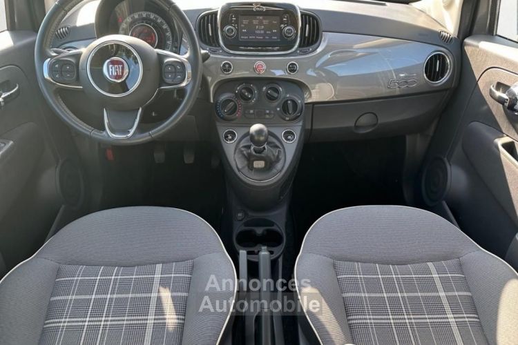 Fiat 500 1.2 70 ECO PACK LOUNGE 1 ÈRE MAIN (TOIT PANORAMIQUE, CLIMATISATION) - <small></small> 8.490 € <small>TTC</small> - #12