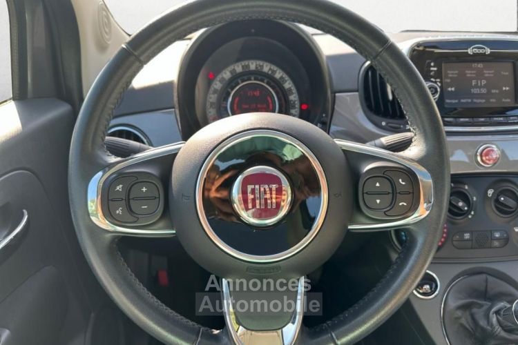 Fiat 500 1.2 70 ECO PACK LOUNGE 1 ÈRE MAIN (TOIT PANORAMIQUE, CLIMATISATION) - <small></small> 8.490 € <small>TTC</small> - #14