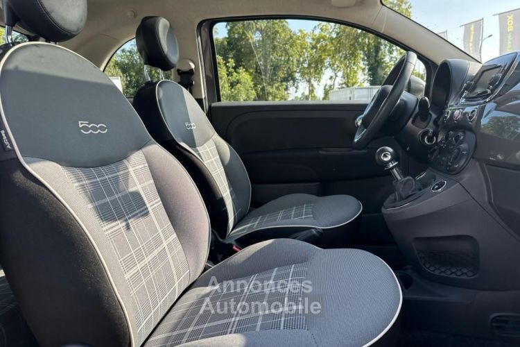 Fiat 500 1.2 70 ECO PACK LOUNGE 1 ÈRE MAIN (TOIT PANORAMIQUE, CLIMATISATION) - <small></small> 8.490 € <small>TTC</small> - #15