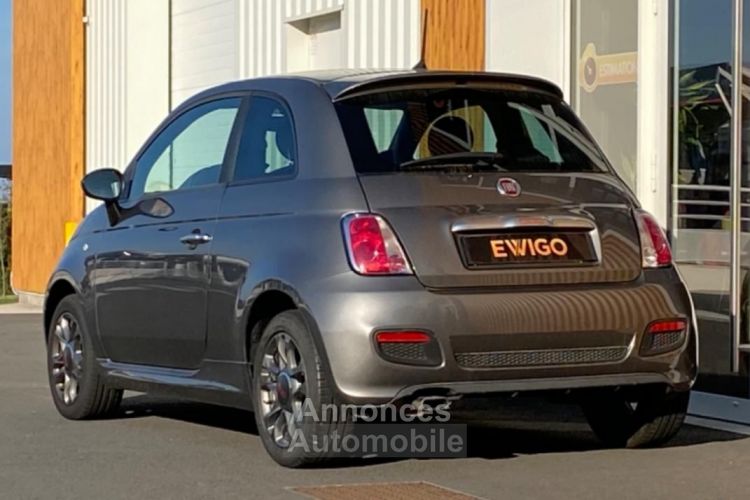 Fiat 500 1.2 70 S SELLERIE SEMI CUIR BLUETOOTH JANTES ALU -COMMANDES AU VOLANT CLIM FAIBLE KILO... - <small></small> 8.490 € <small>TTC</small> - #4