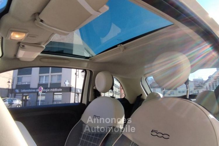 Fiat 500 1.2 70CH PACK LOUNGE BLANC NACRE TOIT PANO REGULATEUR CLIM - <small></small> 9.980 € <small>TTC</small> - #12