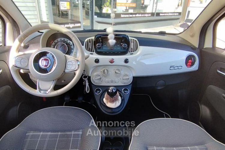 Fiat 500 1.2 70CH PACK LOUNGE BLANC NACRE TOIT PANO REGULATEUR CLIM - <small></small> 9.980 € <small>TTC</small> - #13