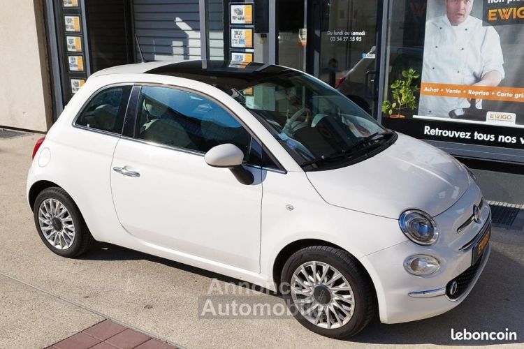 Fiat 500 1.2 70CH PACK LOUNGE BLANC NACRE TOIT PANO REGULATEUR CLIM - <small></small> 9.980 € <small>TTC</small> - #20