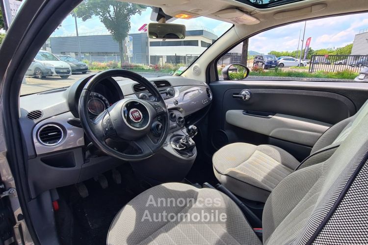 Fiat 500 1.2 8V 69 ch Lounge - Toit panoramique - <small></small> 5.490 € <small>TTC</small> - #14