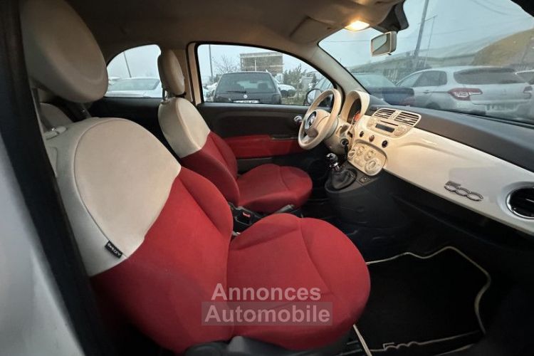 Fiat 500 1.2 8V 69CH S&S BI-COLOR ROUGE-BLANC - <small></small> 3.999 € <small>TTC</small> - #12