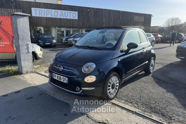 Fiat 500 1.2i - 69 Eco Pack Lounge Clim + toit ouvrant + Attelage - <small></small> 9.990 € <small>TTC</small> - #1