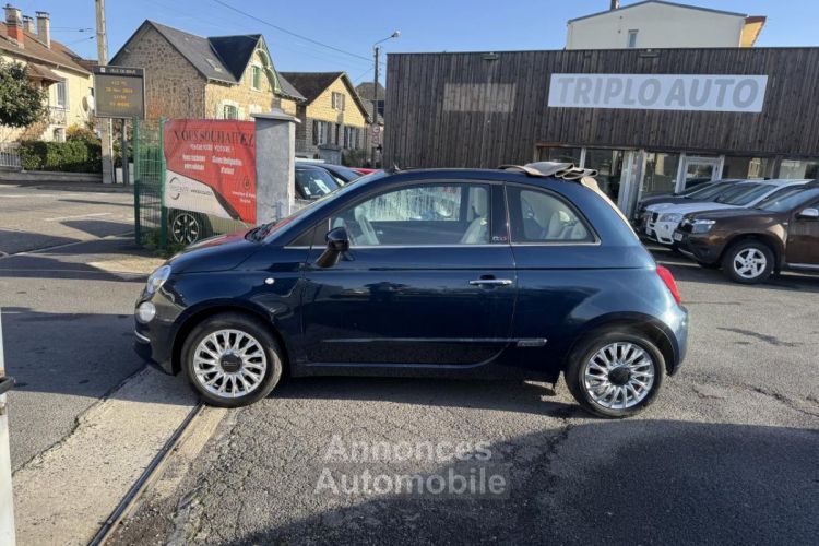 Fiat 500 1.2i - 69 Eco Pack Lounge Clim + toit ouvrant + Attelage - <small></small> 9.990 € <small>TTC</small> - #2