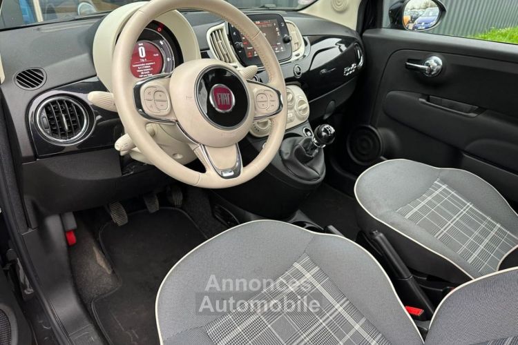 Fiat 500 1.2L  69CH Eco Pack Lounge - <small></small> 10.200 € <small>TTC</small> - #7