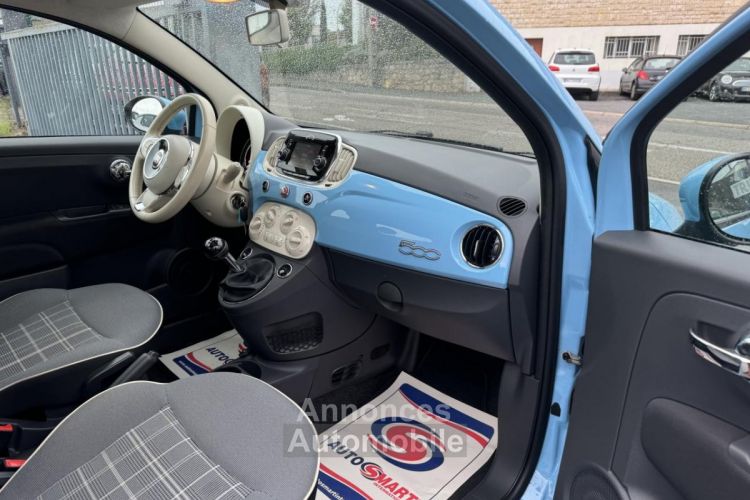 Fiat 500 1.3 Multijet 95 S&S Lounge clim + Radar AR + Toit panoramique - <small></small> 10.490 € <small>TTC</small> - #14