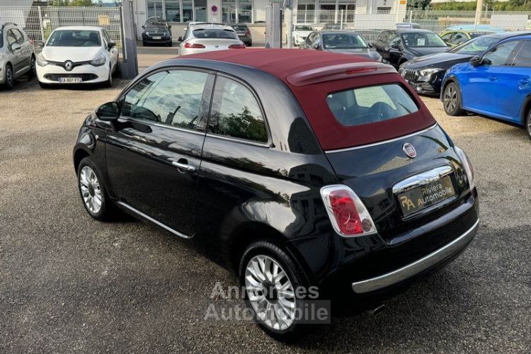 Fiat 500 500c Phase II 1.2 Mpi 69cv Lounge Édition Cabriolet -Crit’Air 1-Clim-Jante Alu 1ère Main - <small></small> 7.990 € <small>TTC</small> - #3