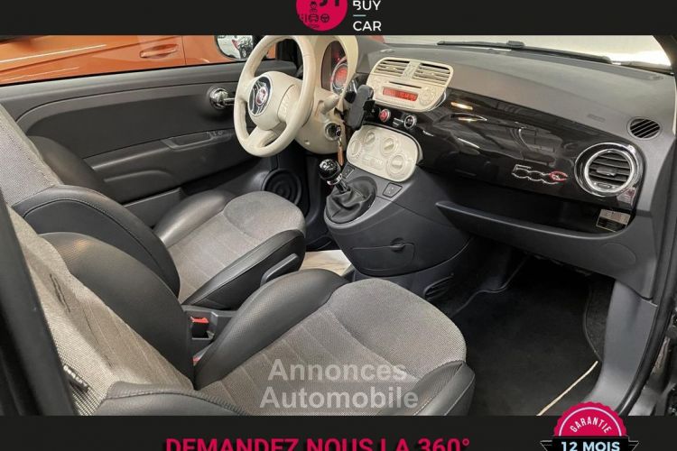 Fiat 500 cabriolet 1.2 70 lounge - <small></small> 5.990 € <small>TTC</small> - #10