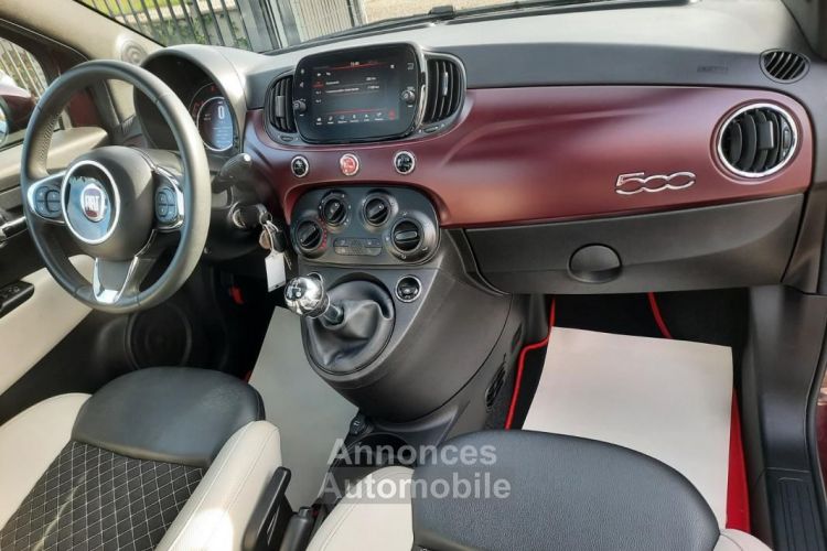 Fiat 500 MY20 SERIE 7 EURO 6D 1.2 69 Lounge 45950KMS -TRE BON ETAT-ENTIEREMENT REVISE-GARANTIE 12... - <small></small> 9.490 € <small>TTC</small> - #10