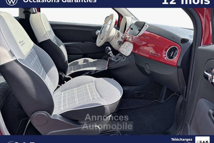 Fiat 500 SERIE 6 EURO 6D 1.2 69 ch Eco Pack Lounge - <small></small> 9.980 € <small>TTC</small> - #7