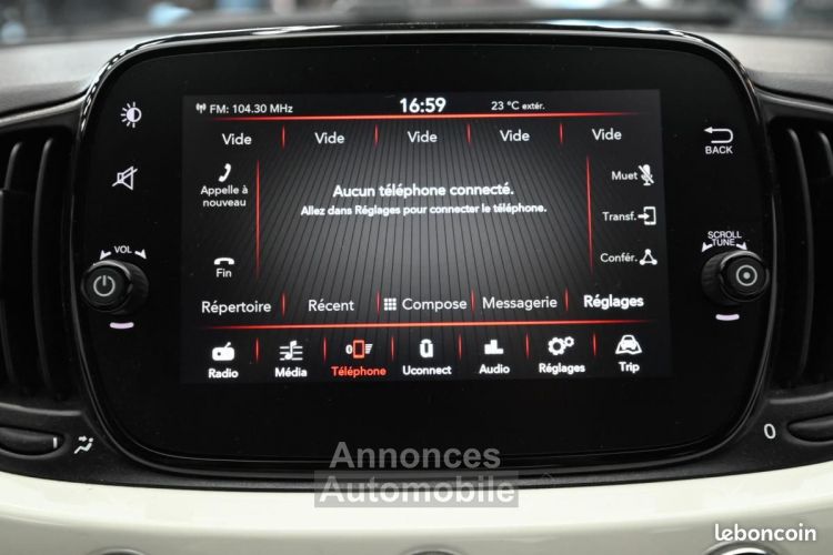 Fiat 500 SERIE 8 EURO 6D-TEMP 1.2 69 ch S-S Dualogic Lounge - <small></small> 13.990 € <small>TTC</small> - #13