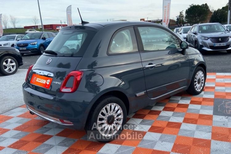 Fiat 500 (SERIE 8) Hybrid 1.0 BSG 70 LOUNGE Toit Pano. Radars Recul - <small></small> 12.850 € <small>TTC</small> - #5