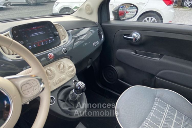 Fiat 500 (SERIE 8) Hybrid 1.0 BSG 70 LOUNGE Toit Pano. Radars Recul - <small></small> 12.850 € <small>TTC</small> - #22