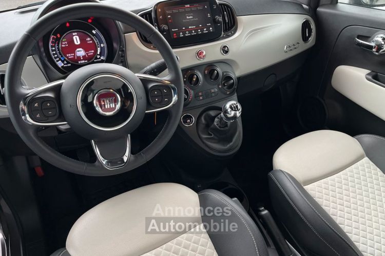 Fiat 500 Star 69 ch Garantie 6 ans Toit Pano Clim Cuir Régulateur Radars Entretien exclusif 249-mois - <small></small> 11.999 € <small>TTC</small> - #3