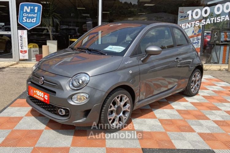 Fiat 500C 500 C Hybrid 1.0 BSG 70 SPORT Clim Auto JA 16 Radar - <small></small> 15.450 € <small>TTC</small> - #1