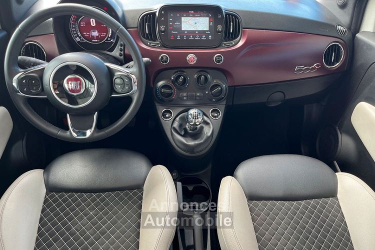 Fiat 500C 500 Cabriolet 70 ch Star Garantie 6 ans Entretiens Complets GPS Regulateur Climatisation 16P 249-mois - <small></small> 13.985 € <small>TTC</small> - #5