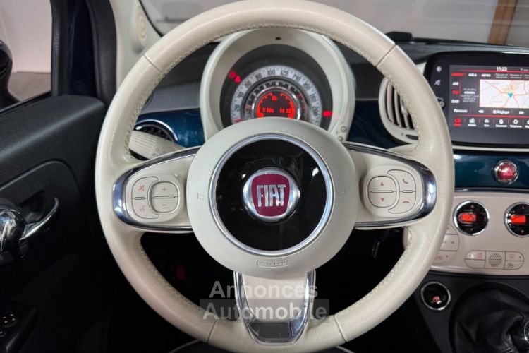 Fiat 500C SERIE 6 1.2 69 ch Lounge - <small></small> 10.990 € <small>TTC</small> - #20